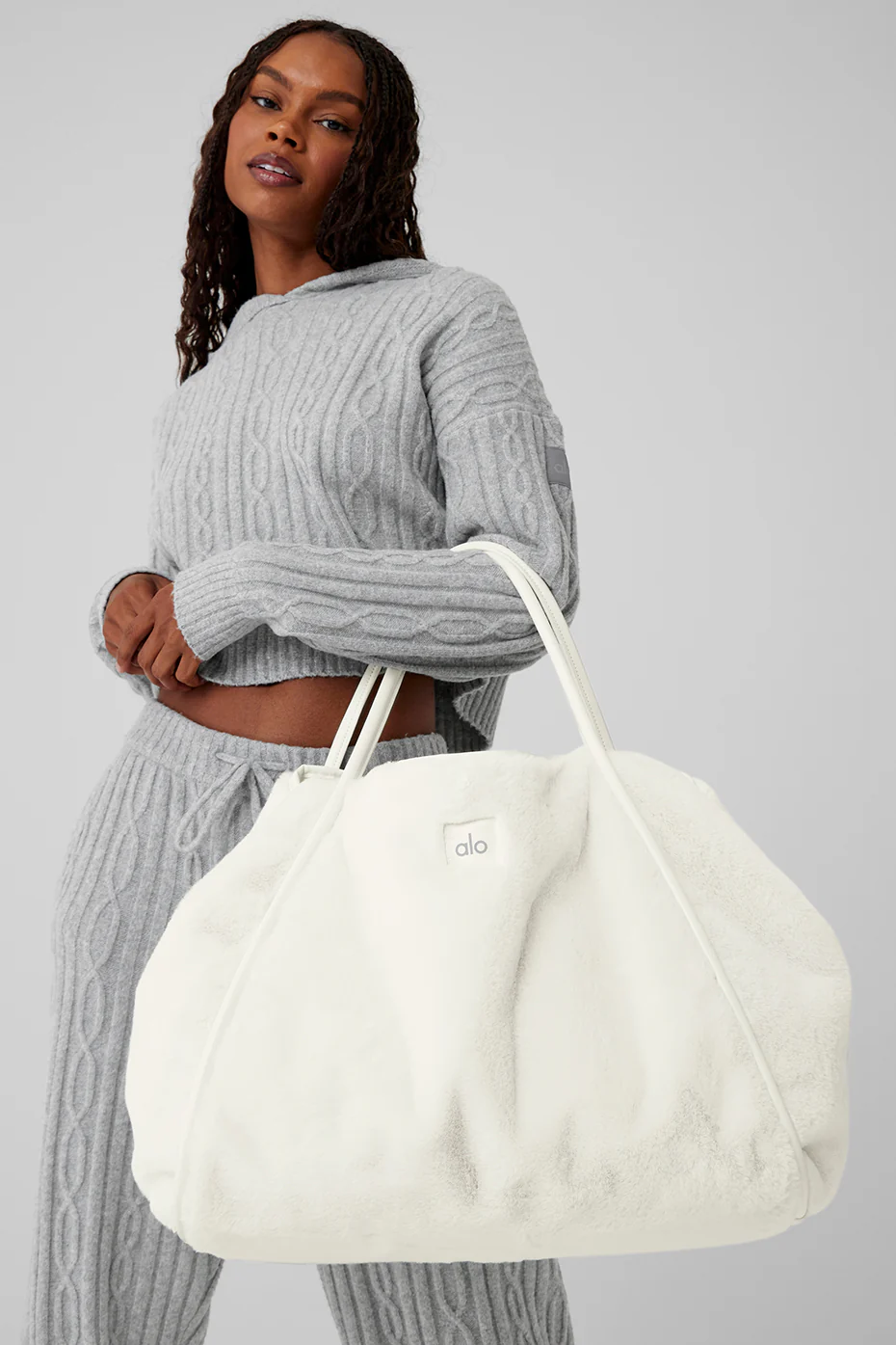 Alo Yoga Faux Fur Tote Bag – Ivory online