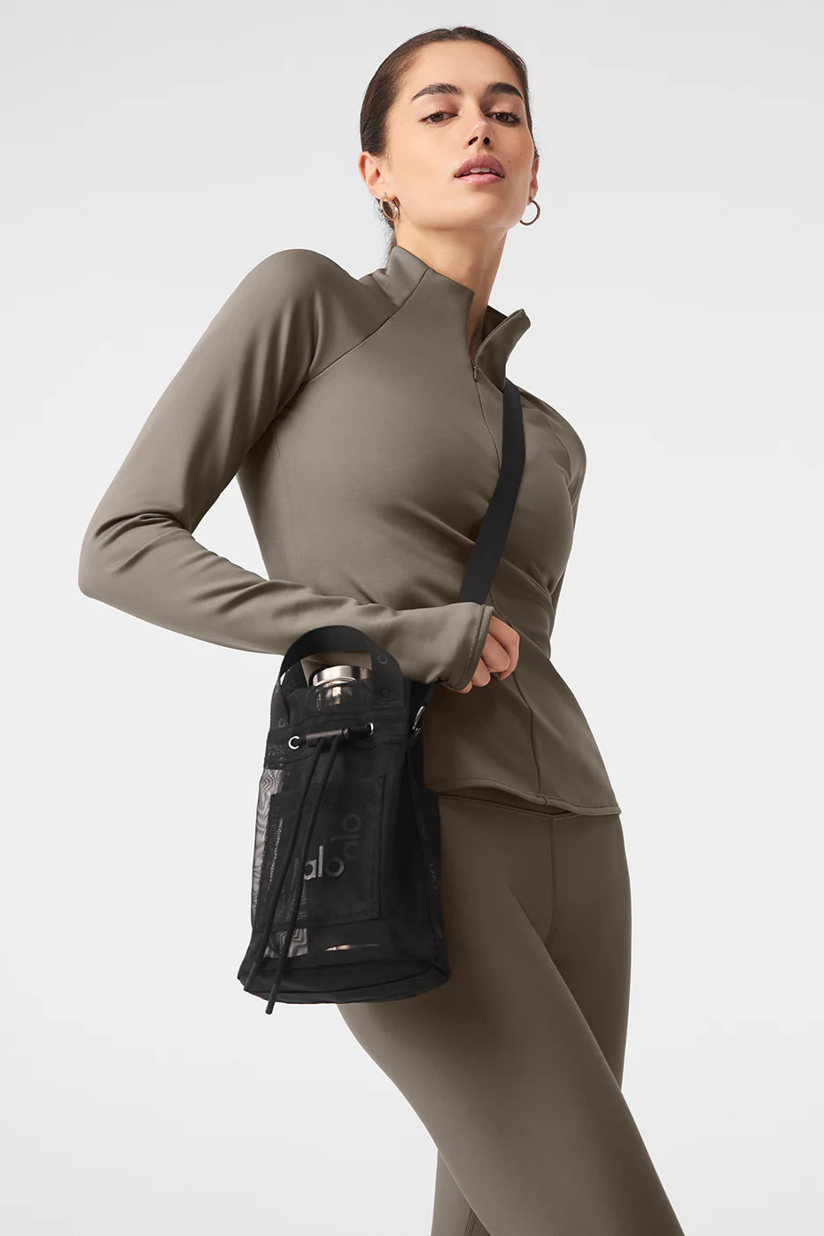 Alo Yoga Sheer Cross Body Bucket Bag - Black Alo Yoga Sheer Cross Body Bucket Bag – Black online