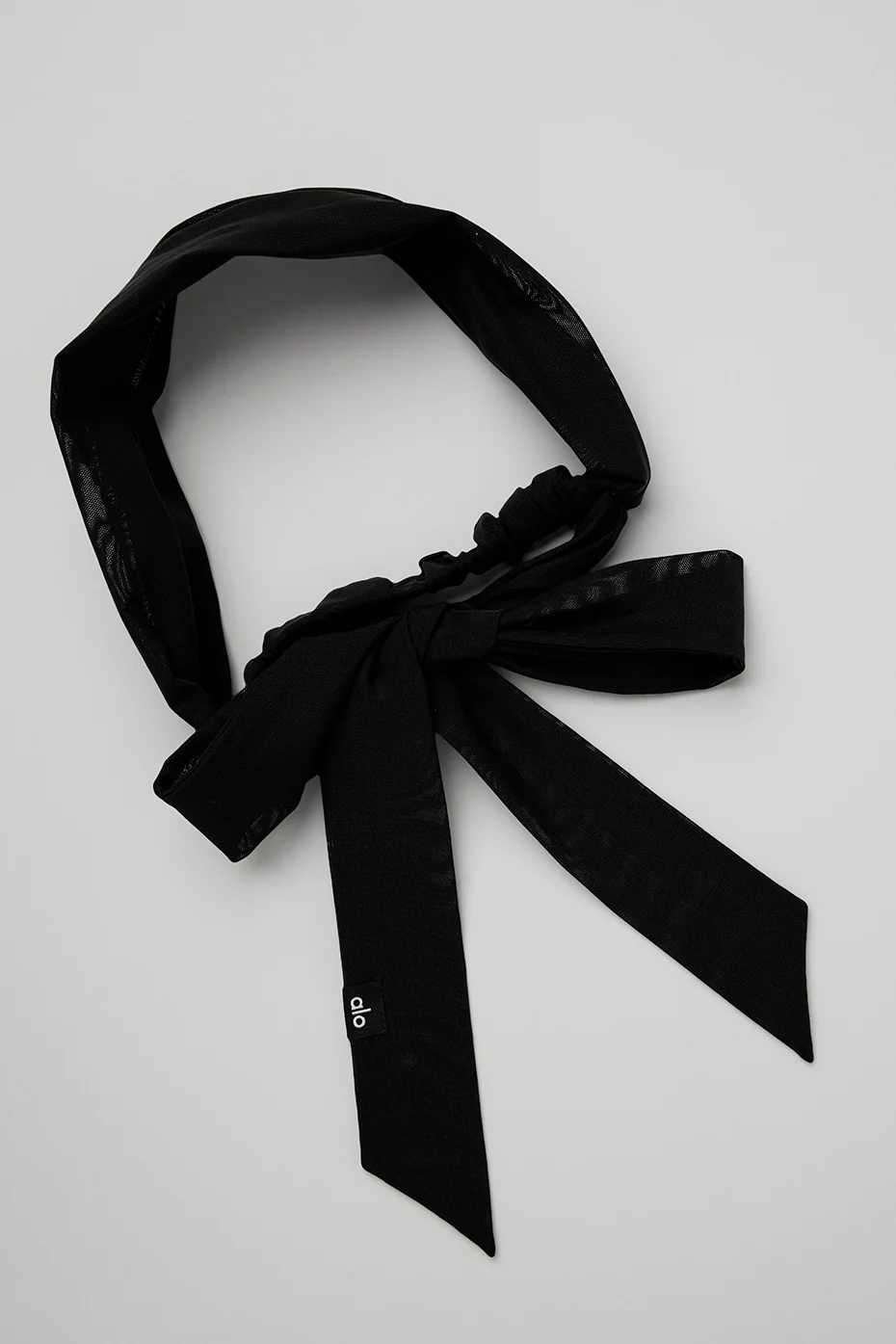 Alo Yoga Fresh Mesh Tie Headband - Black Alo Yoga Fresh Mesh Tie Headband – Black online
