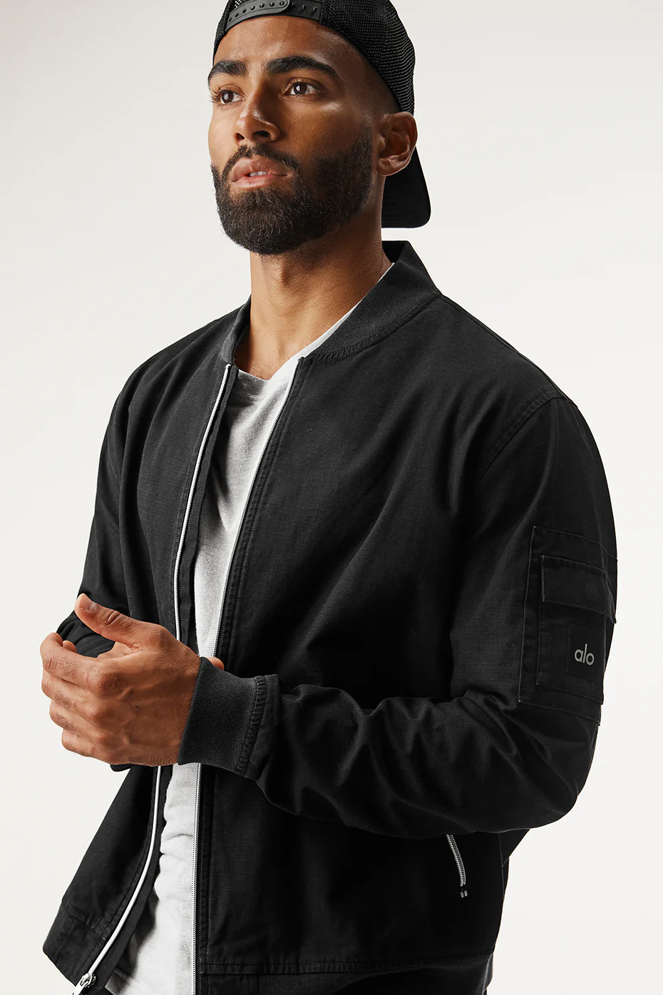 Alo Yoga Division Ripstop Bomber Jacket – Black online