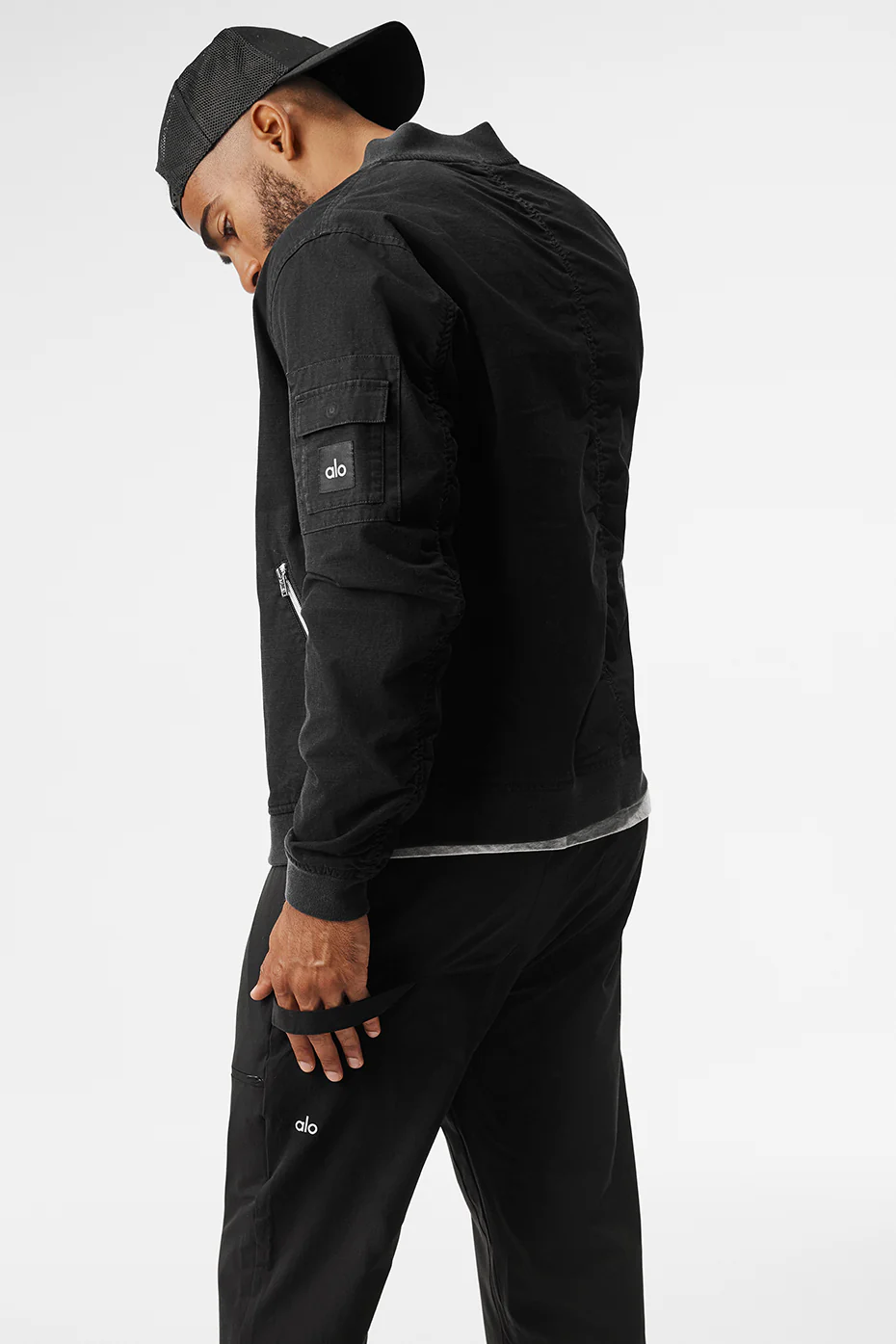 Alo Yoga Division Ripstop Bomber Jacket – Black online