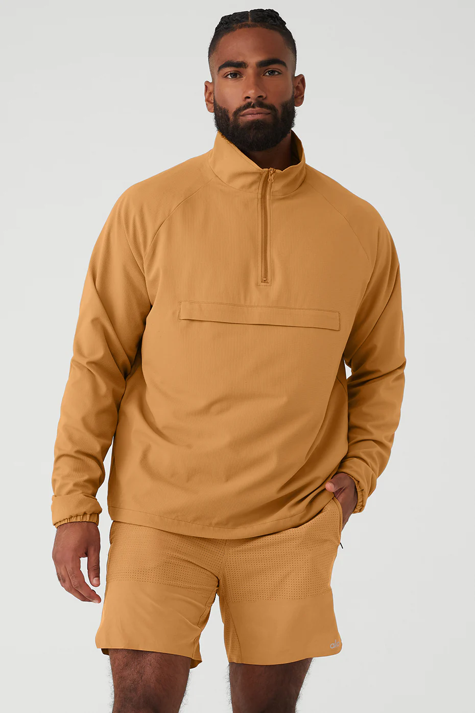 Alo Yoga Ripstop 1/4 Zip On-Set Jacket – Toffee online