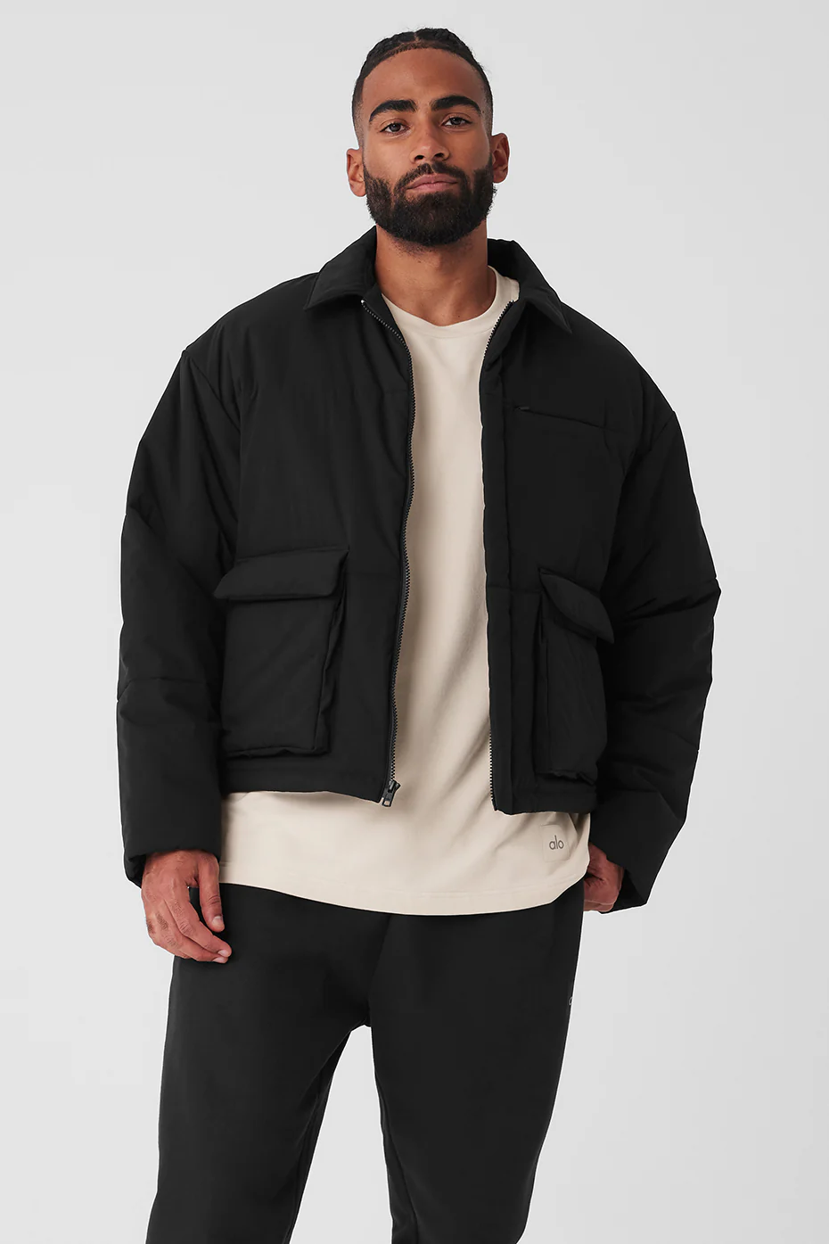 Alo Yoga Voyage Utility Cargo Jacket - Black Alo Yoga Voyage Utility Cargo Jacket – Black online