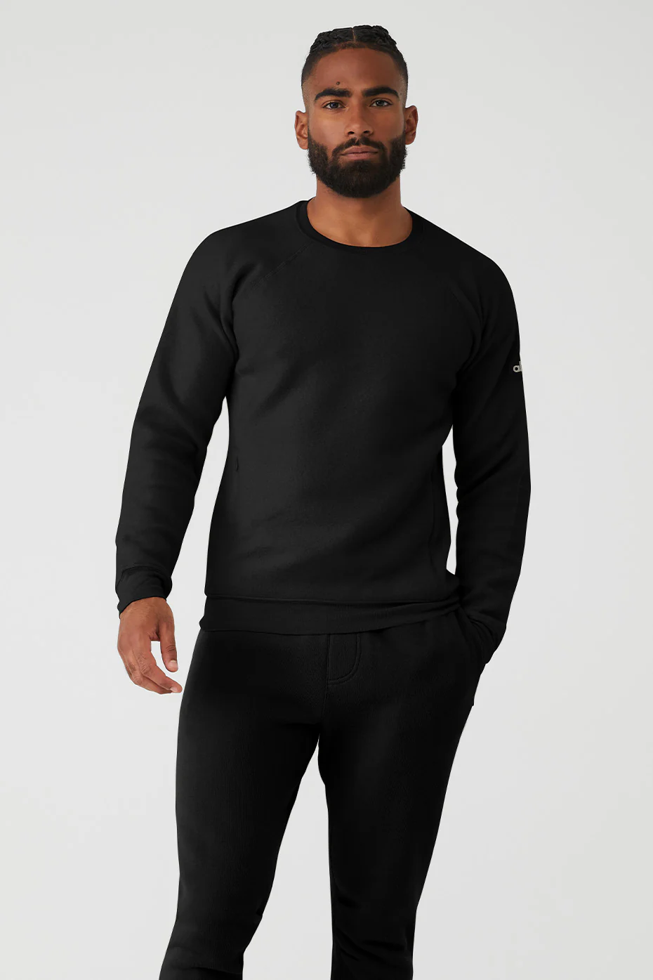 Alo Yoga Triumph Crew Neck Sweatshirt - Black Alo Yoga Triumph Crew Neck Sweatshirt – Black online
