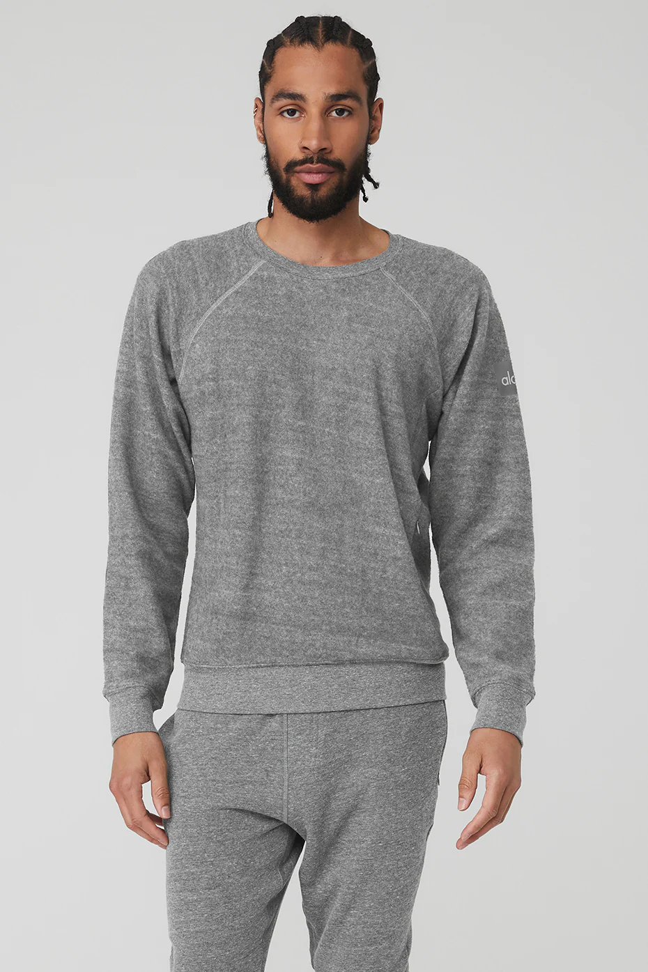 Alo Yoga Triumph Crew Neck Sweatshirt - Grey Triblend Alo Yoga Triumph Crew Neck Sweatshirt – Grey Triblend online