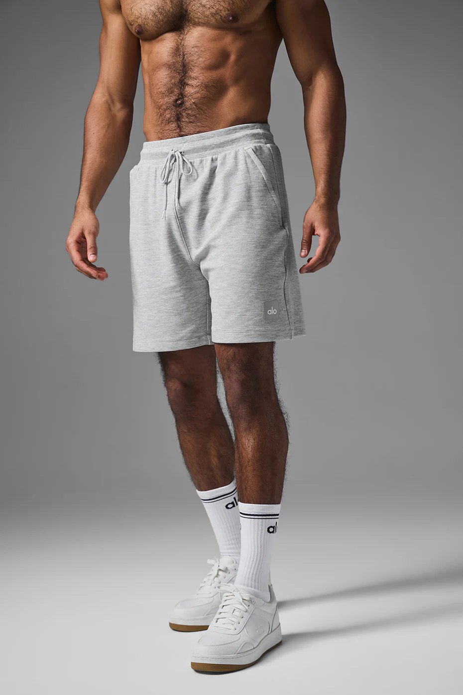 Alo Yoga 7 Micro Waffle Fast Break Short – Athletic Heather Grey online