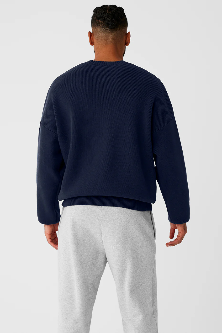 Alo Yoga Scholar Crew Neck Sweater – Navy online