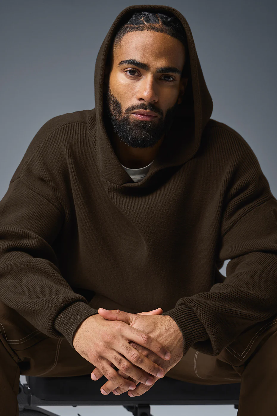 Alo Yoga Scholar Hooded Sweater – Espresso online