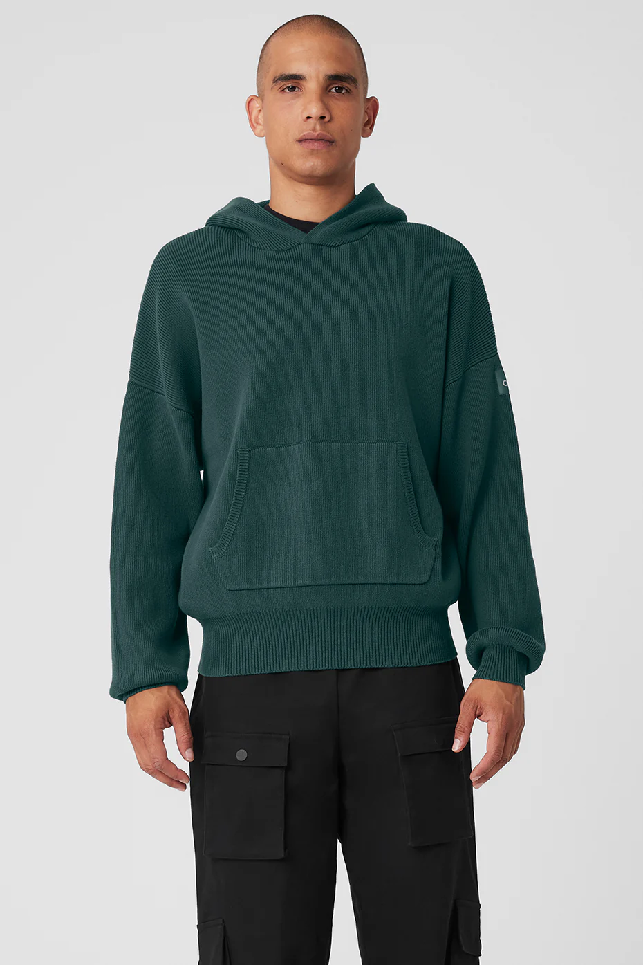 Alo Yoga Scholar Hooded Sweater – Midnight Green online