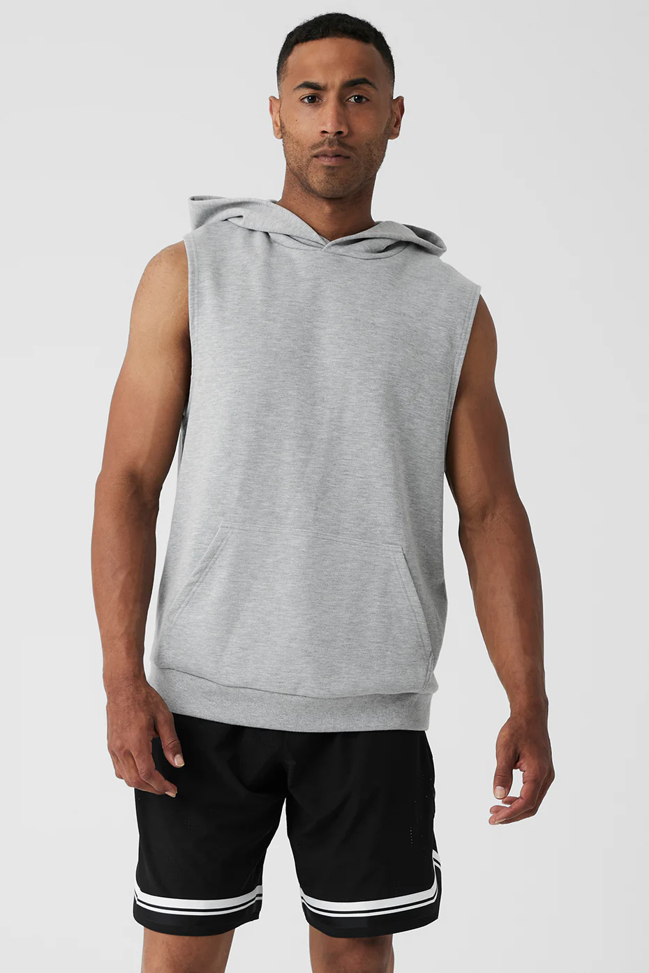 Alo Yoga Chill Sleeveless Hoodie - Athletic Heather Grey Alo Yoga Chill Sleeveless Hoodie – Athletic Heather Grey online