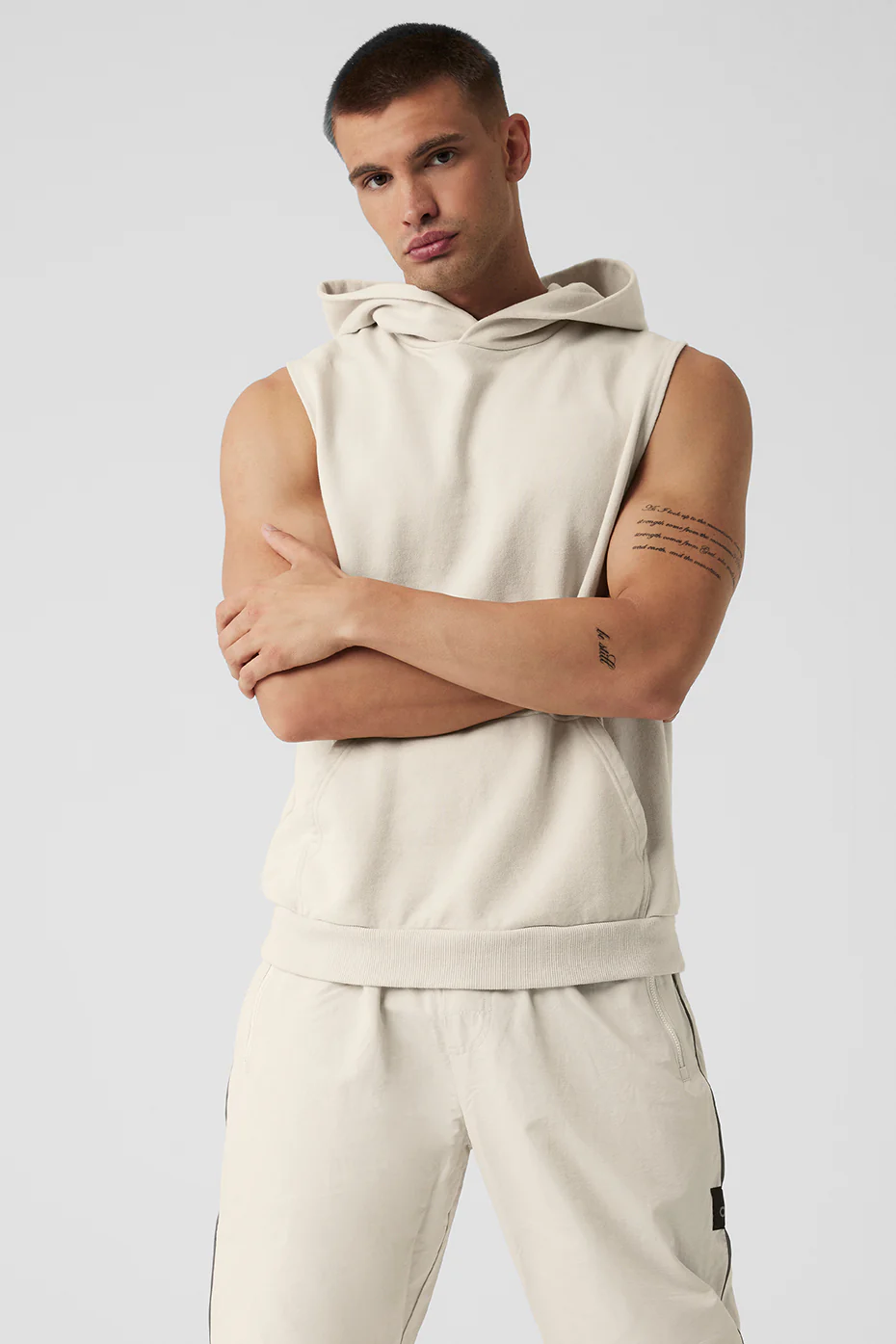 Alo Yoga Chill Sleeveless Hoodie - Bone Alo Yoga Chill Sleeveless Hoodie – Bone online