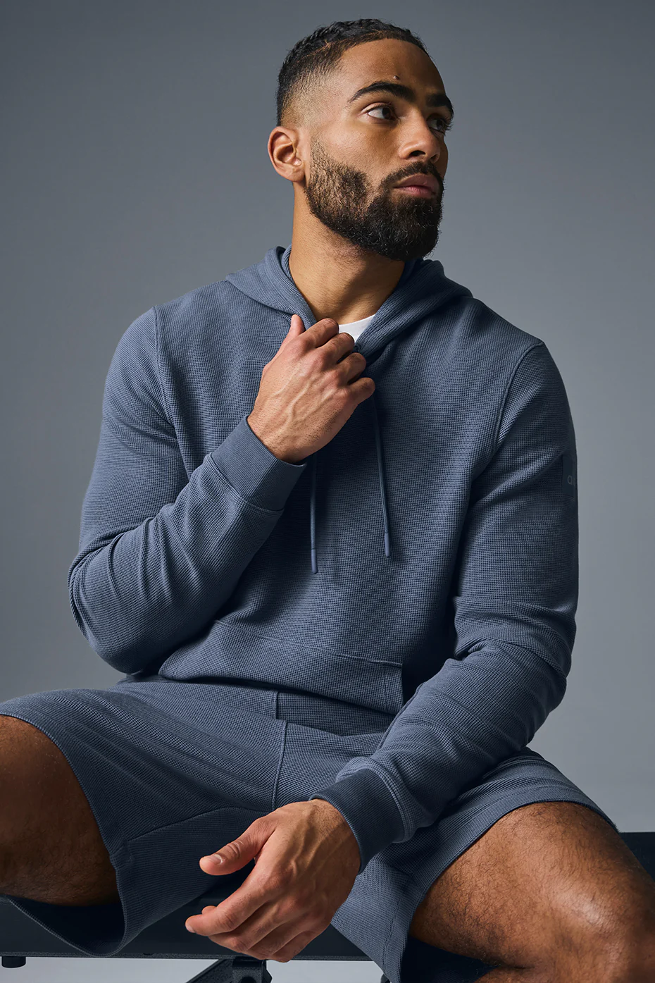 Alo Yoga Micro Waffle Fast Break Hoodie - Bluestone Alo Yoga Micro Waffle Fast Break Hoodie – Bluestone online