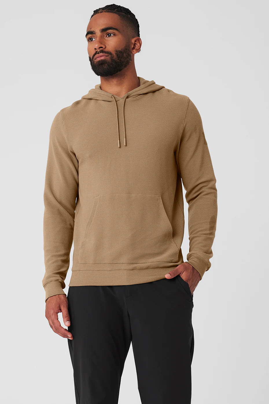 Alo Yoga Micro Waffle Fast Break Hoodie - Gravel Alo Yoga Micro Waffle Fast Break Hoodie – Gravel online