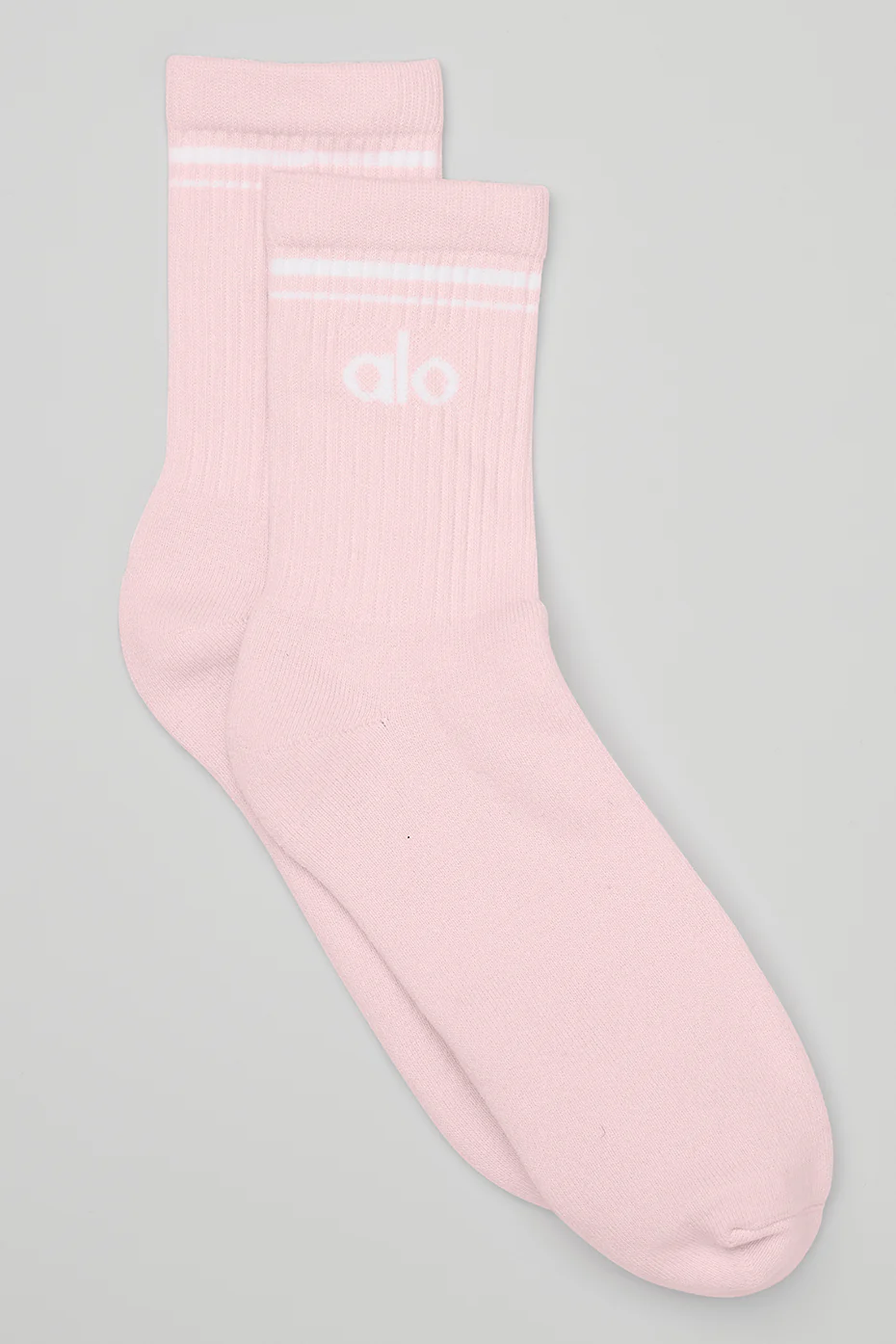 Alo Yoga Unisex Half-Crew Throwback Sock - Powder Pink/White Alo Yoga Unisex Half-Crew Throwback Sock – Powder Pink/White online