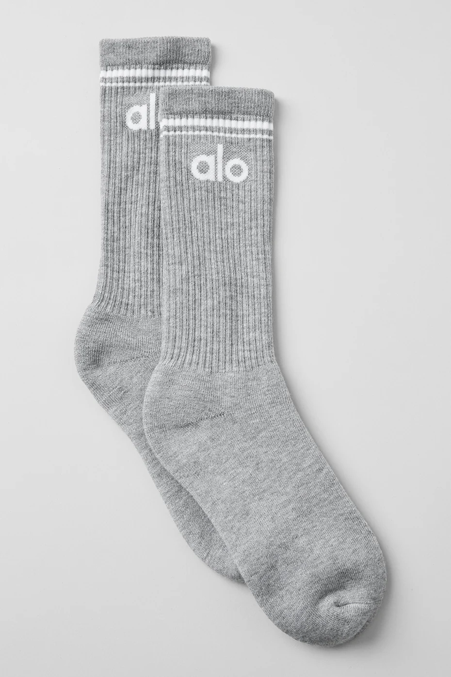 Alo Yoga Unisex Throwback Sock – Athletic Heather Grey/White online
