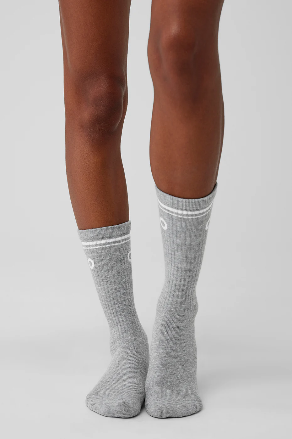 Alo Yoga Unisex Throwback Sock – Athletic Heather Grey/White online
