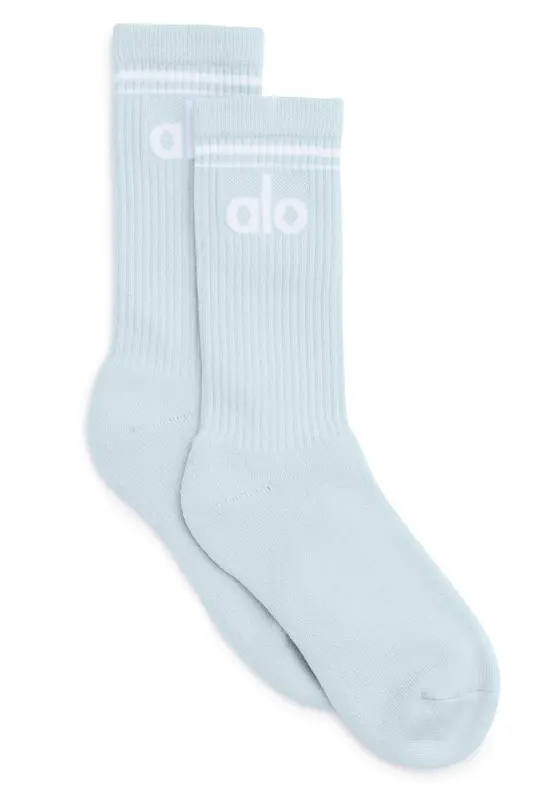 Alo Yoga Unisex Throwback Sock - Powder Blue/White Alo Yoga Unisex Throwback Sock – Powder Blue/White online