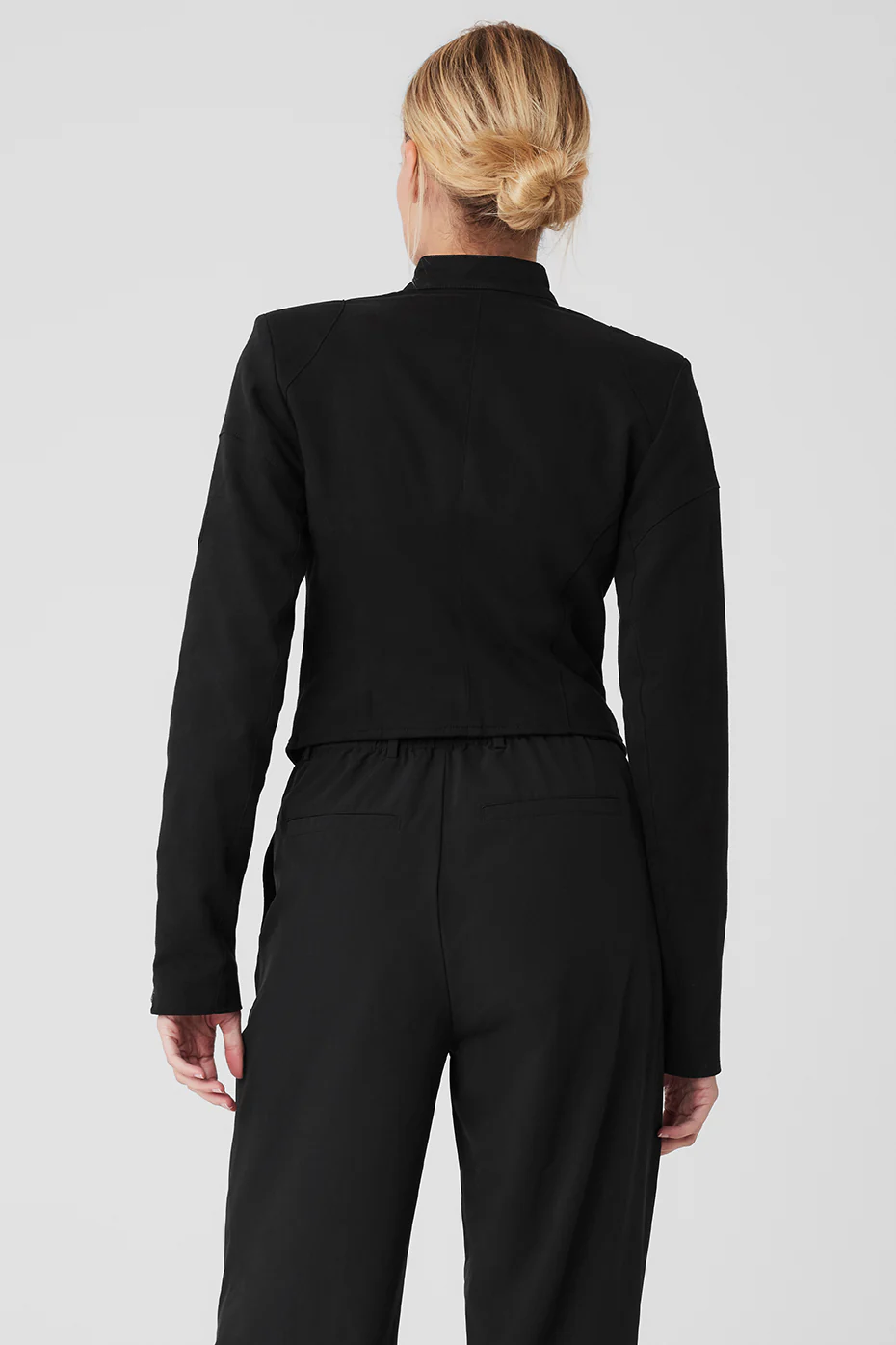 Alo Yoga Cropped Full Throttle Moto Jacket – Black online