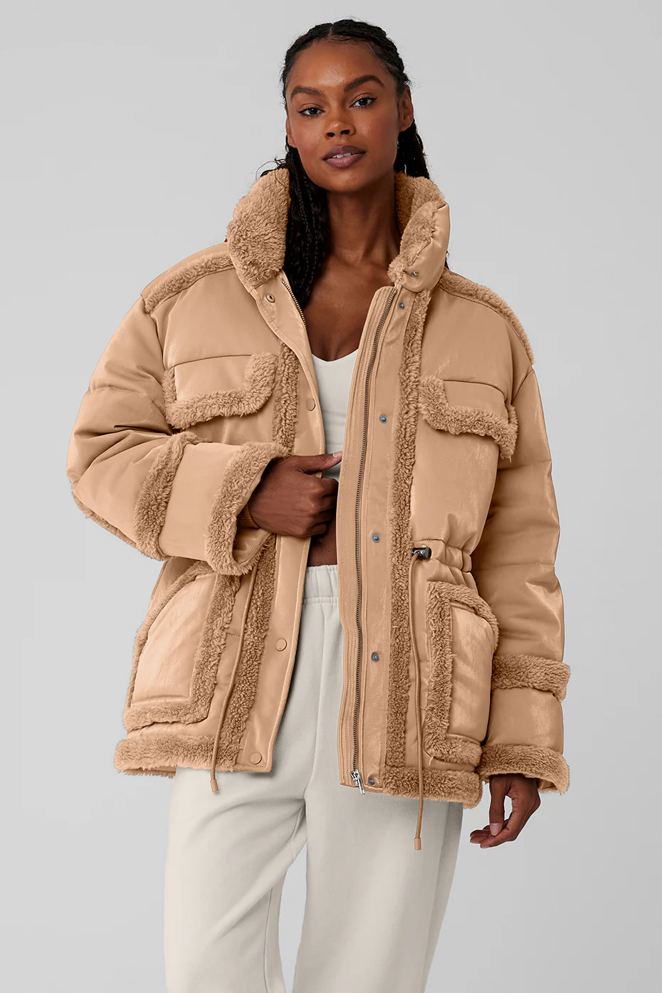 Alo Yoga Ice Breaker Puffer Jacket – Toasted Almond online