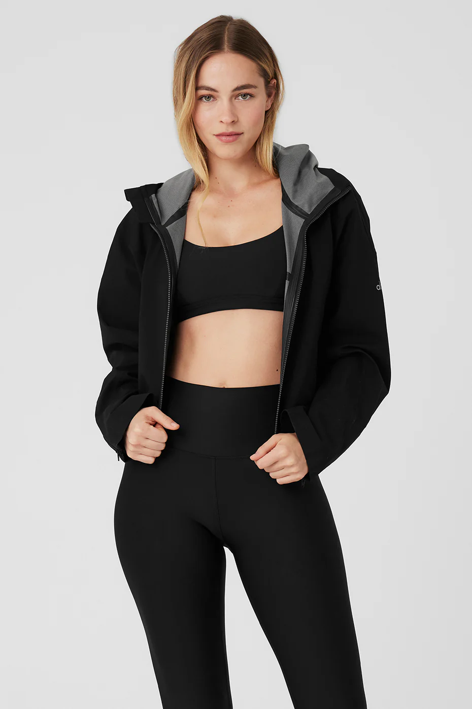 Alo Yoga Rain Or Shine Jacket - Black Alo Yoga Rain Or Shine Jacket – Black online