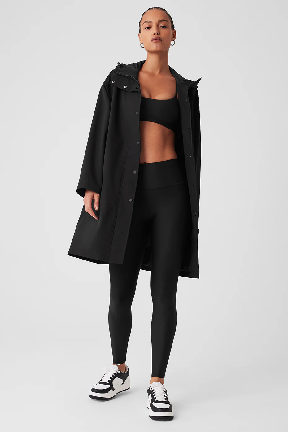 Alo Yoga Rain Or Shine Long Coat – Black online