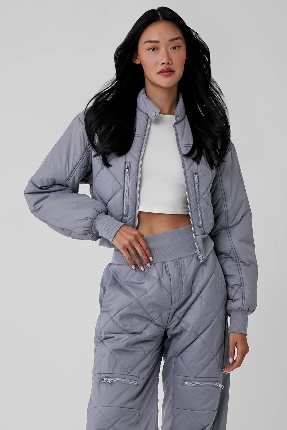 Alo Yoga Snowrider Puffer Jacket - Fog Alo Yoga Snowrider Puffer Jacket – Fog online