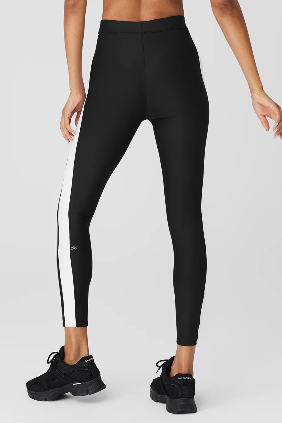 Alo Yoga Airlift High-Waist 7/8 Car Club Legging – Black/White online