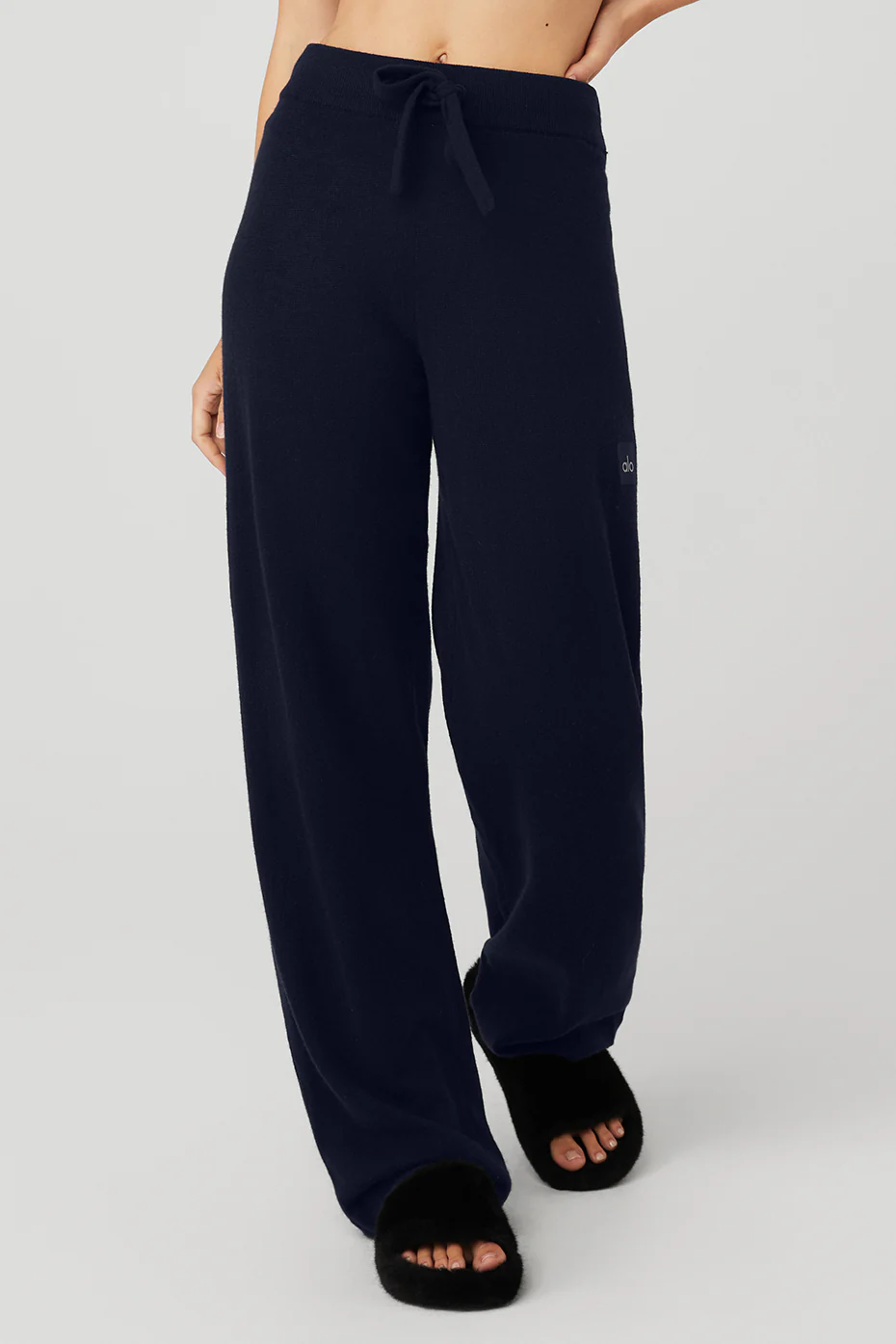 Alo Yoga Cashmere High-Waist Jet Set Wide Leg Pant - Navy Alo Yoga Cashmere High-Waist Jet Set Wide Leg Pant – Navy online