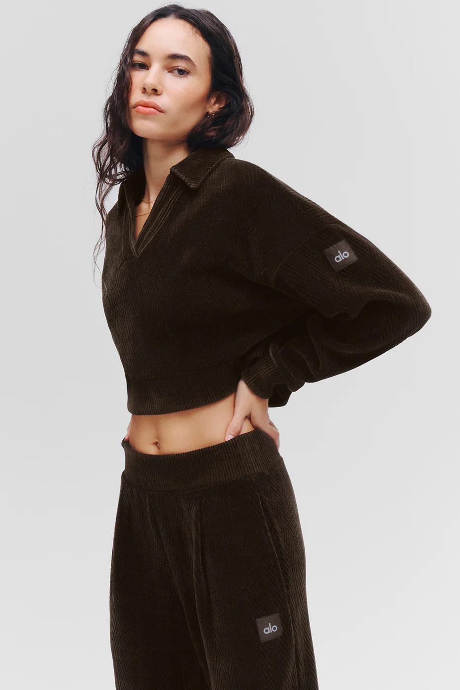 Alo Yoga High-Waist Cozy Day Wide Leg Pant - Espresso Alo Yoga High-Waist Cozy Day Wide Leg Pant – Espresso online