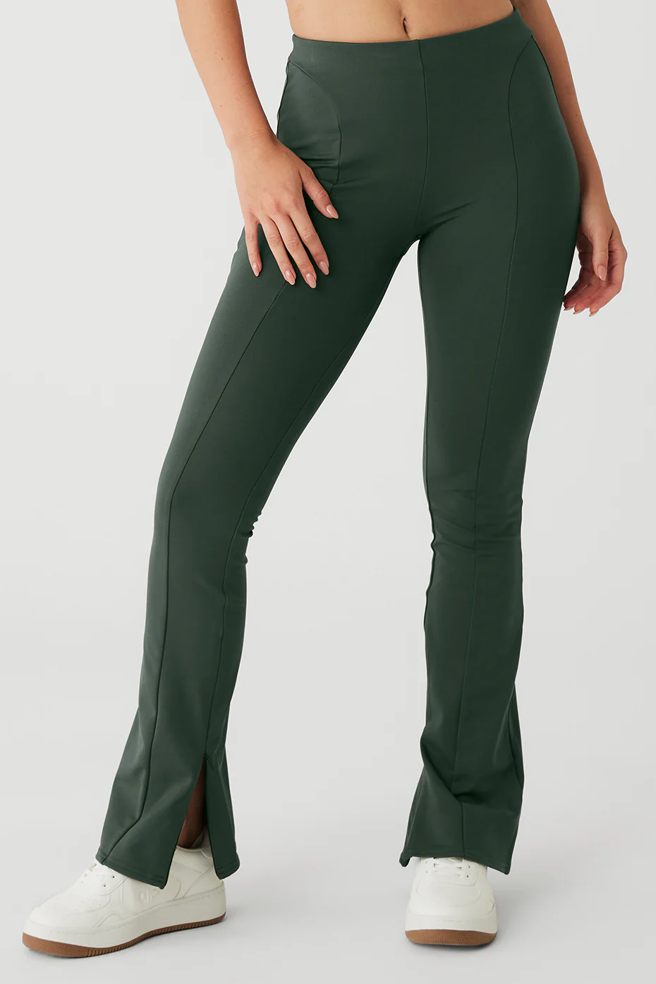 Alo Yoga High-Waist Zip It Flare Legging – Dark Cactus online