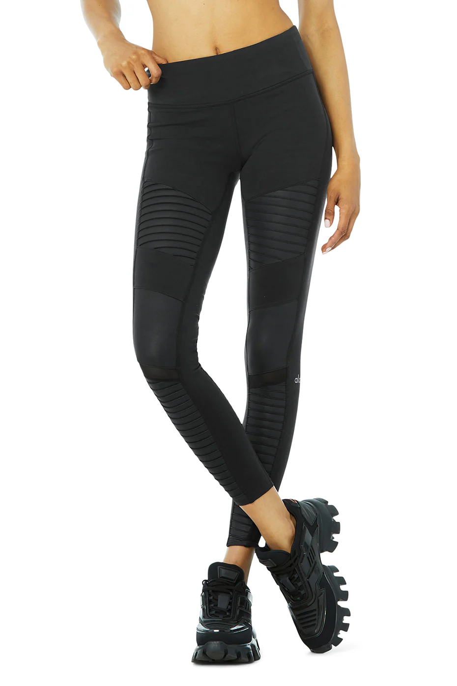 Alo Yoga Moto Legging - Black/Black Glossy Alo Yoga Moto Legging – Black/Black Glossy online