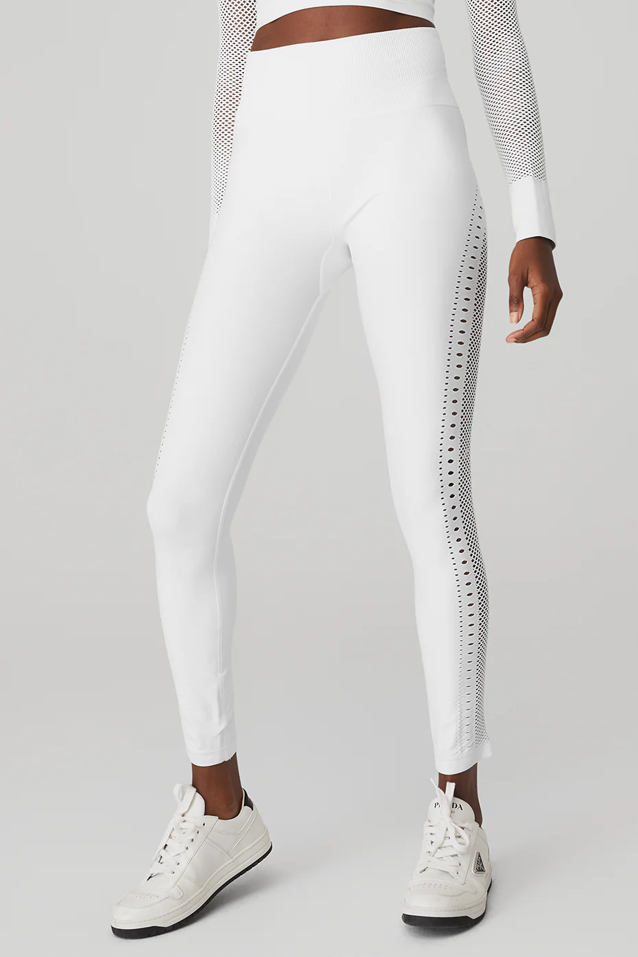 Alo Yoga Seamless High-Waist 7/8 Open Air Legging - White Alo Yoga Seamless High-Waist 7/8 Open Air Legging – White online