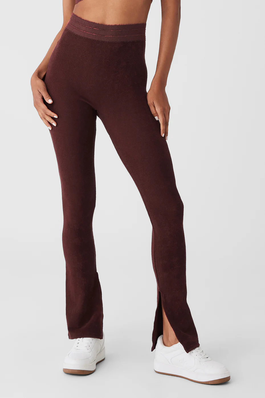 Alo Yoga Seamless Luxe Terry High-Waist Cuddle Legging – Cherry Cola online
