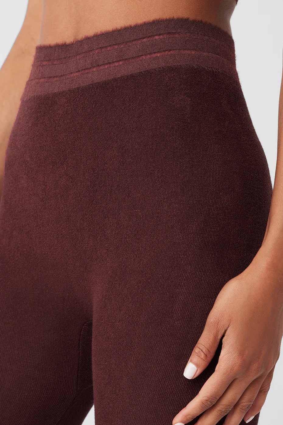 Alo Yoga Seamless Luxe Terry High-Waist Cuddle Legging – Cherry Cola online