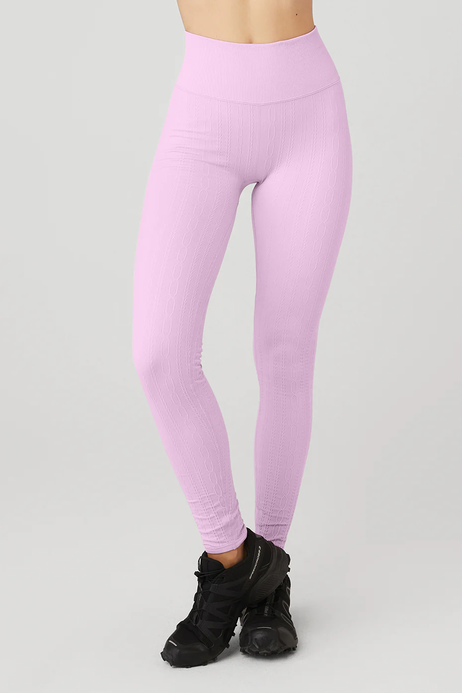 Alo Yoga Semi-Sheer Seamless Cable Knit High-Waist Legging - Sugarplum Pink Alo Yoga Semi-Sheer Seamless Cable Knit High-Waist Legging – Sugarplum Pink online