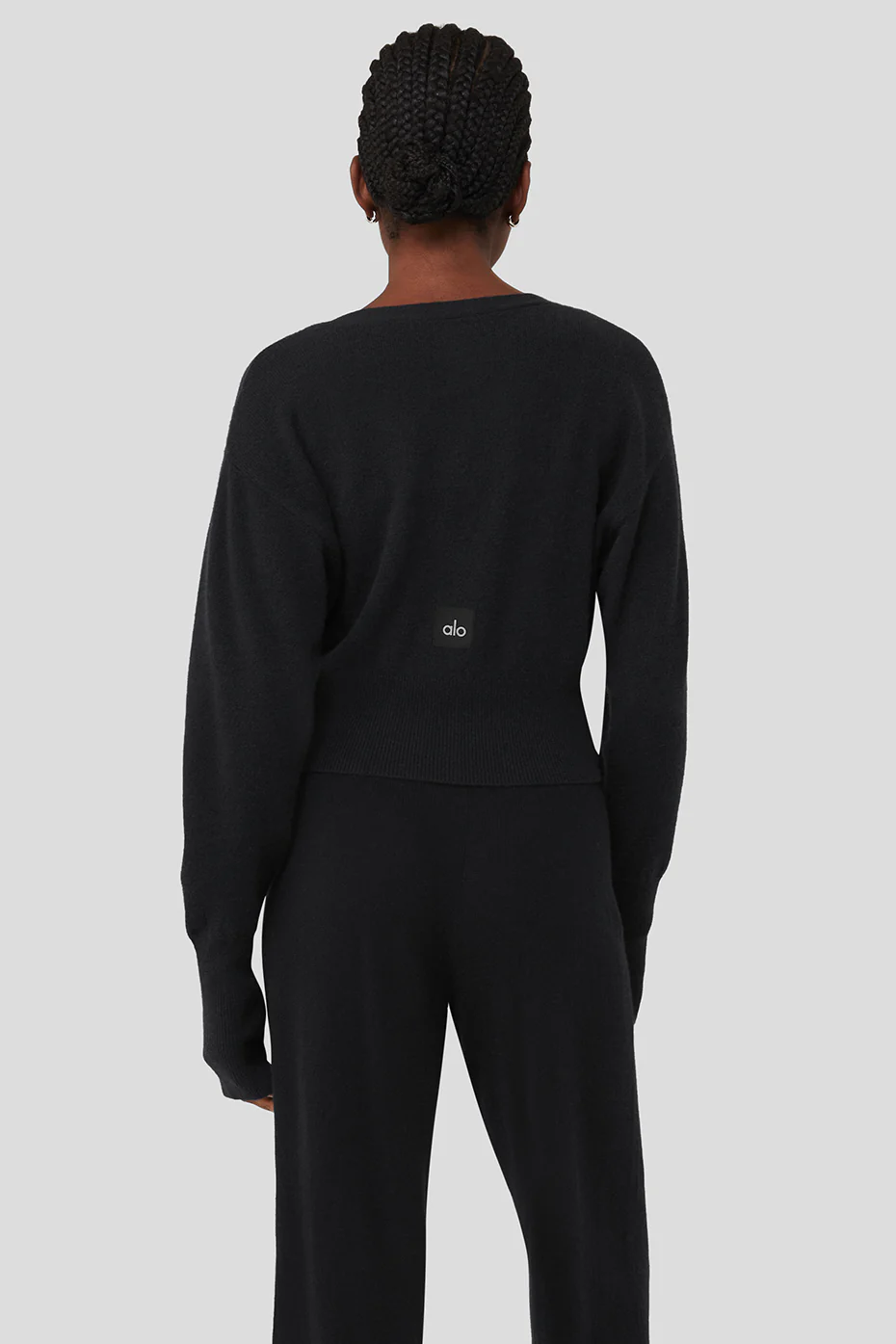 Alo Yoga Cashmere Jet Set Cardigan – Black online