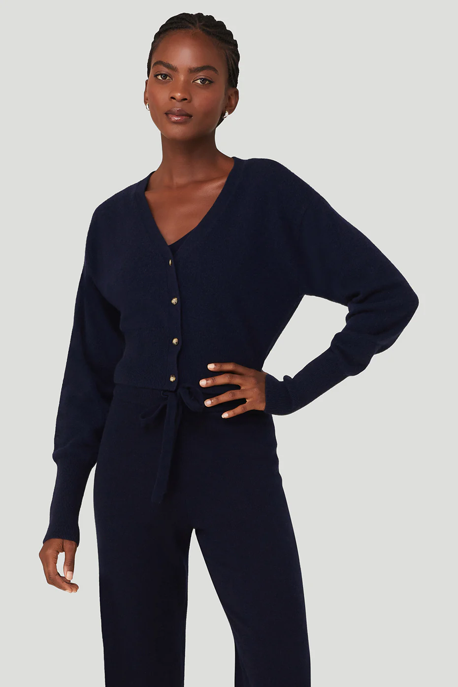 Alo Yoga Cashmere Jet Set Cardigan – Navy online