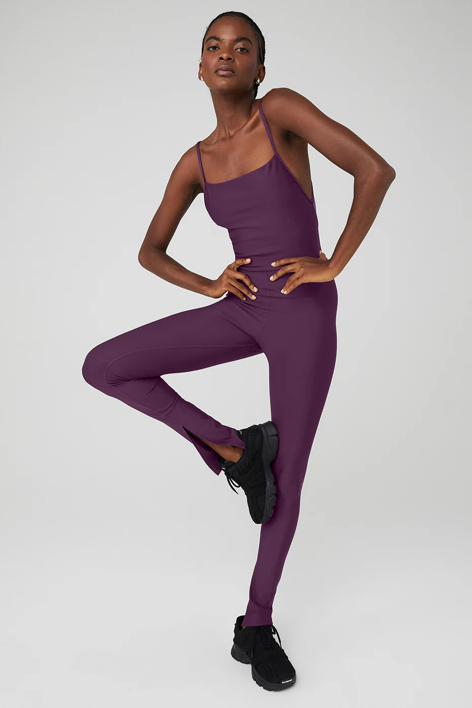 Alo Yoga Airlift Disco Daze Onesie – Dark Plum online