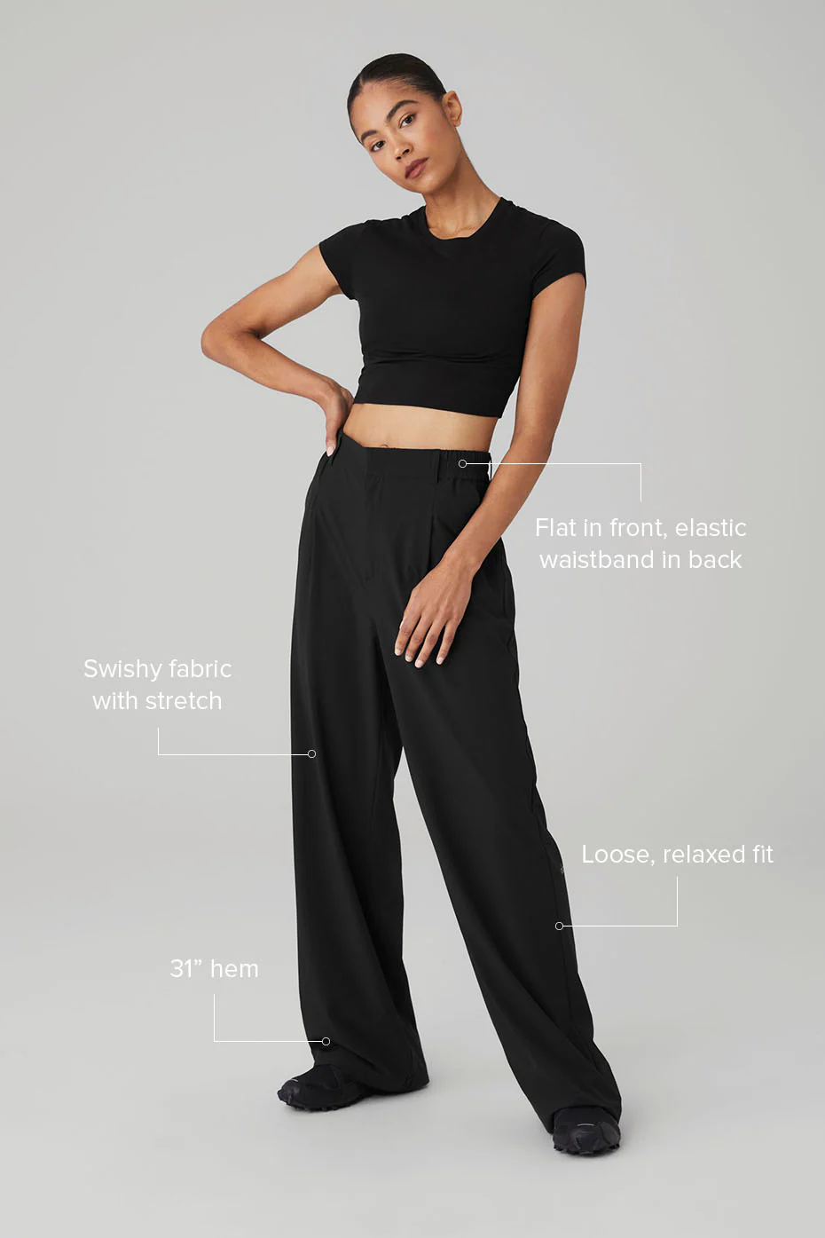 Alo Yoga High-Waist Pursuit Trouser – Black online
