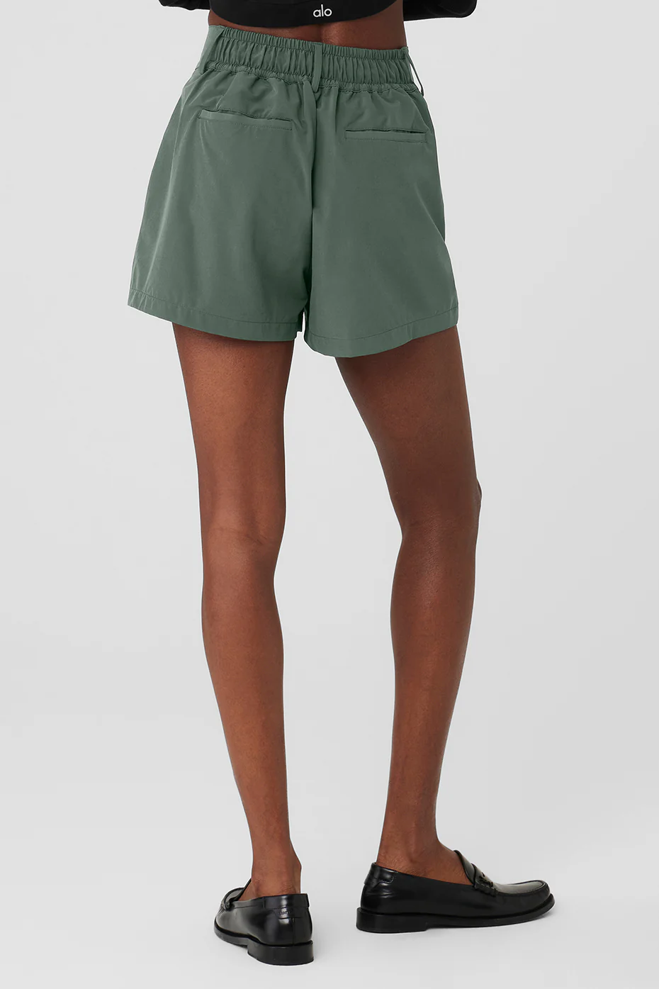 Alo Yoga High-Waist Status Trouser Short – Dark Cactus online