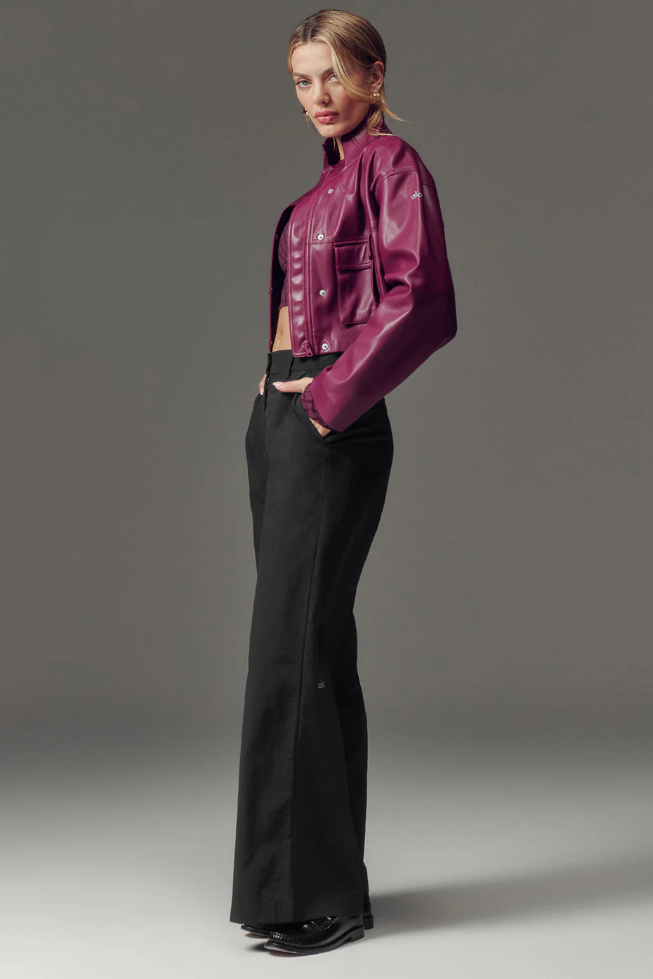 Alo Yoga High-Waist Street Smart Trouser - Black Alo Yoga High-Waist Street Smart Trouser – Black online