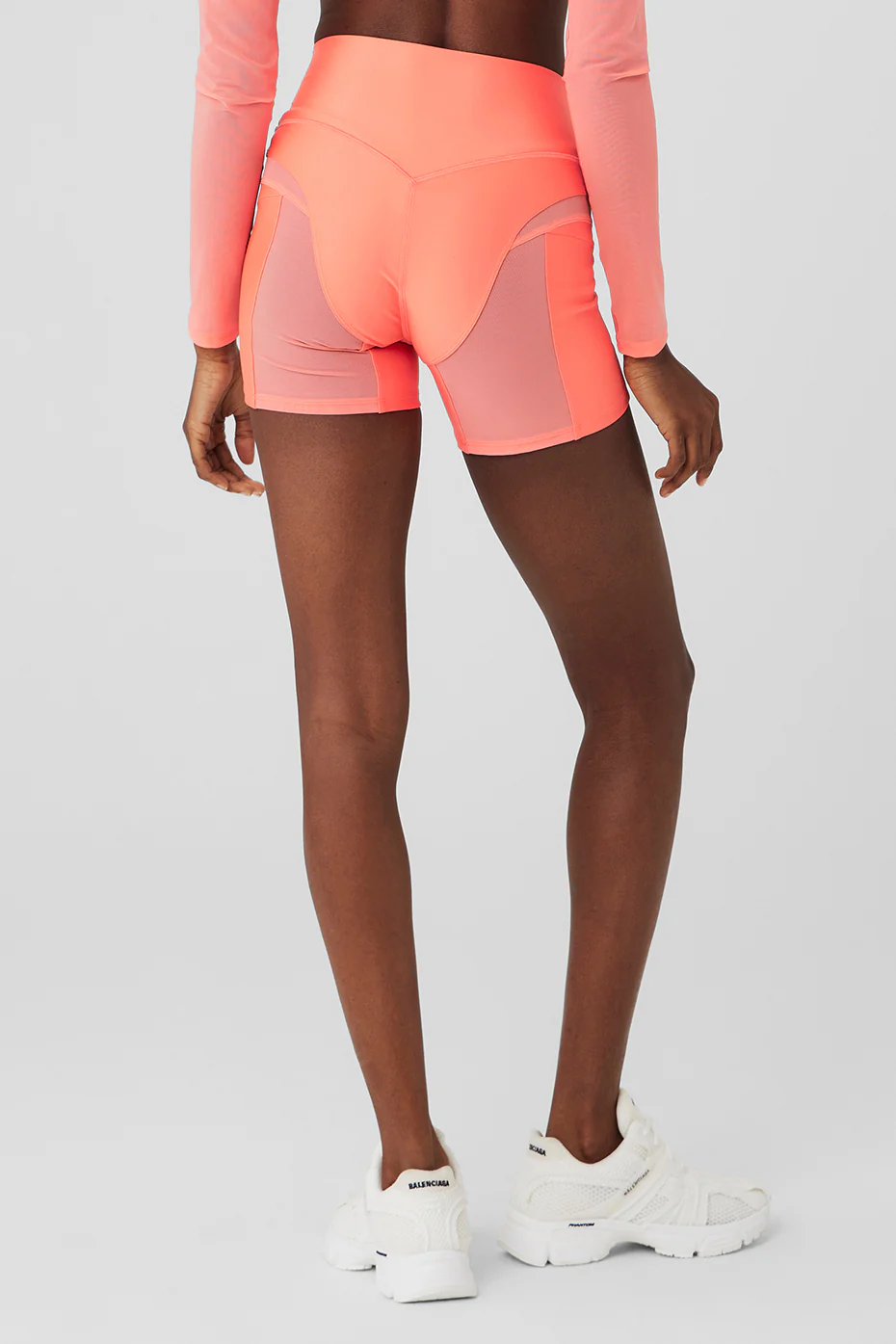 Alo Yoga 5 Airlift Heat Wave Biker Short – Candy Orange online