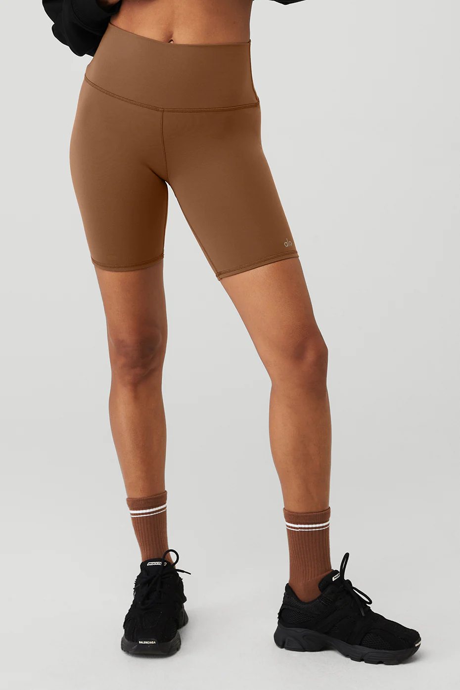 Alo Yoga 7 High-Waist Biker Short – Cinnamon Brown online