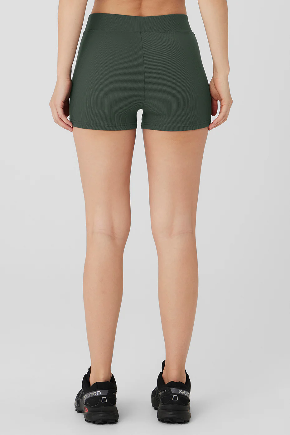 Alo Yoga Goddess Ribbed High-Waist Hot Short – Dark Cactus online