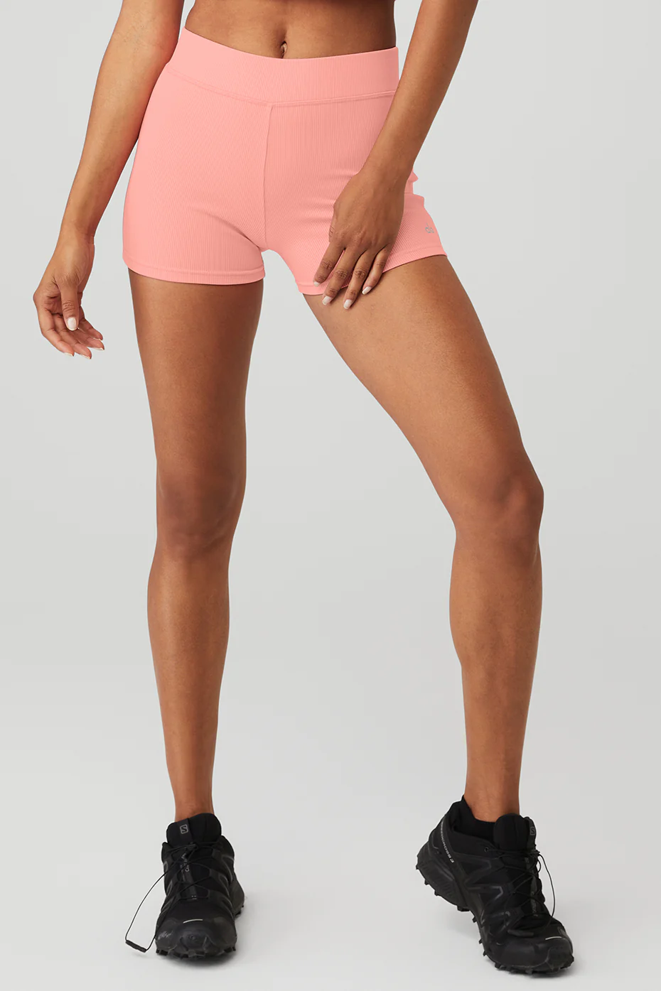 Alo Yoga Goddess Ribbed High-Waist Hot Short – Strawberry Lemonade online