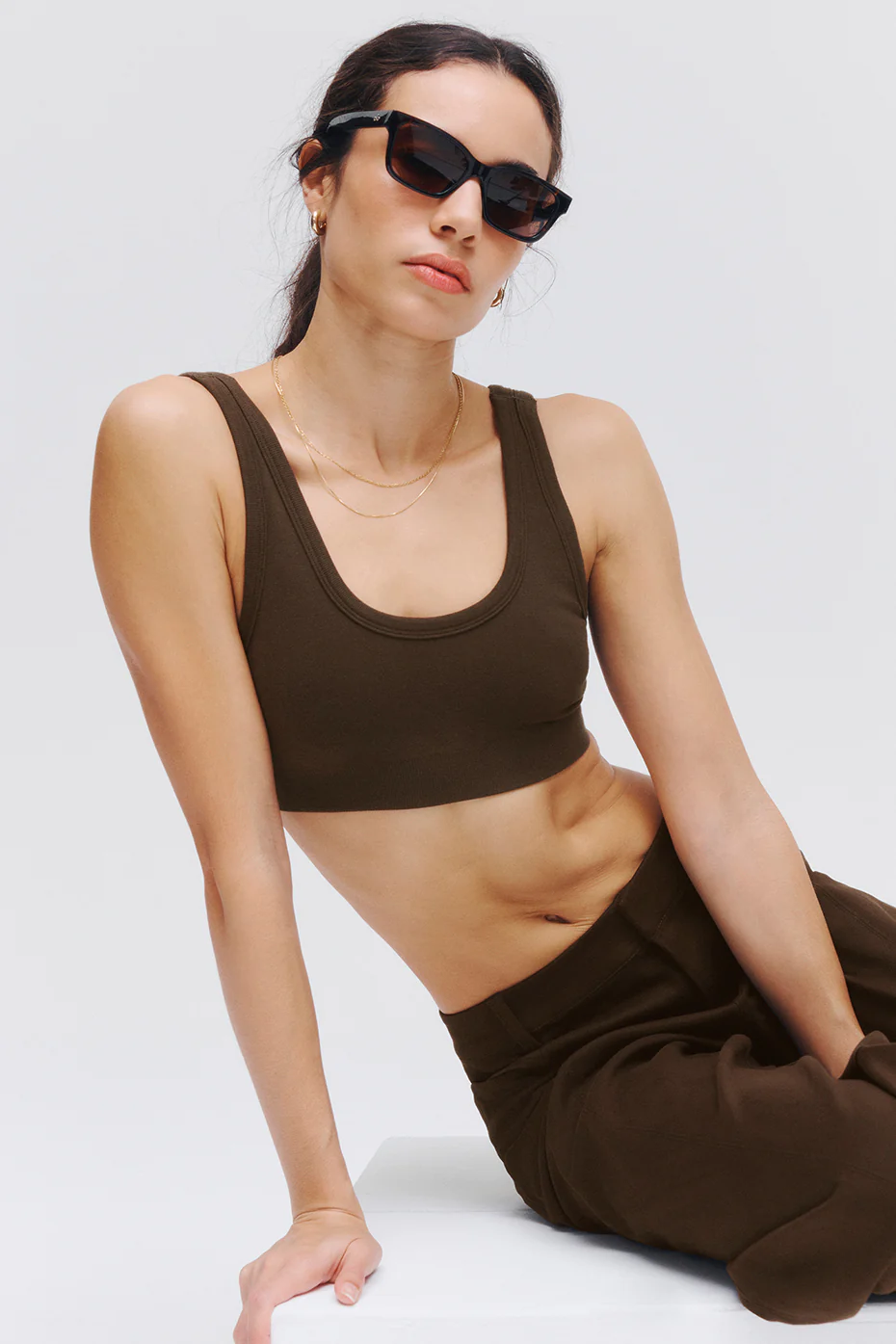 Alo Yoga Seamless Chosen Bra - Espresso Alo Yoga Seamless Chosen Bra – Espresso online