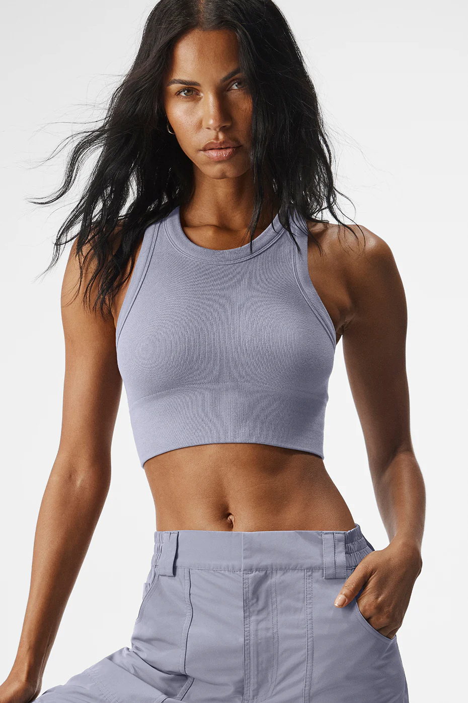 Alo Yoga Seamless Delight High Neck Bra - Fog Alo Yoga Seamless Delight High Neck Bra – Fog online