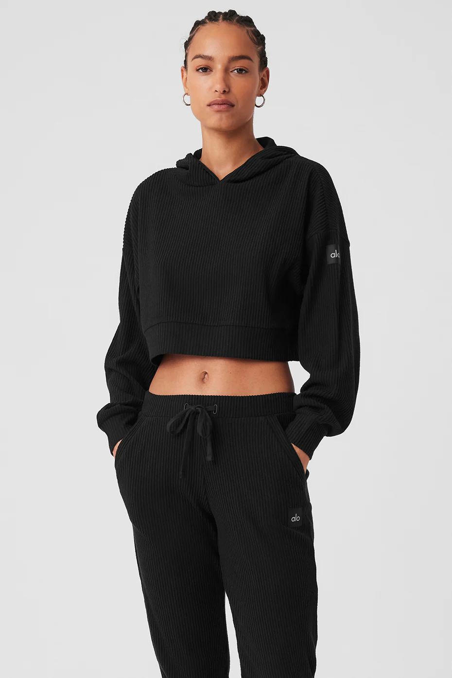 Alo Yoga Muse Hoodie - Black Alo Yoga Muse Hoodie – Black online