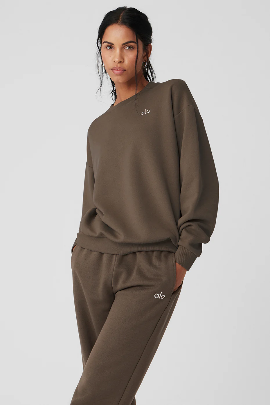 Alo Yoga Accolade Crew Neck Pullover – Olive Tree online