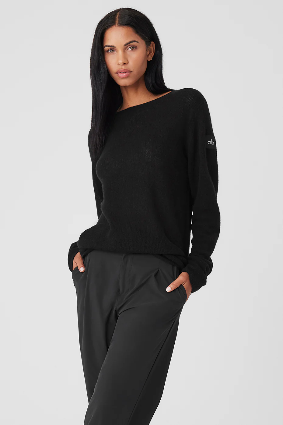 Alo Yoga Cashmere Reform Long Sleeve – Black online
